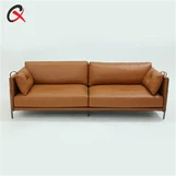 Petit canapé en cuir 2 places